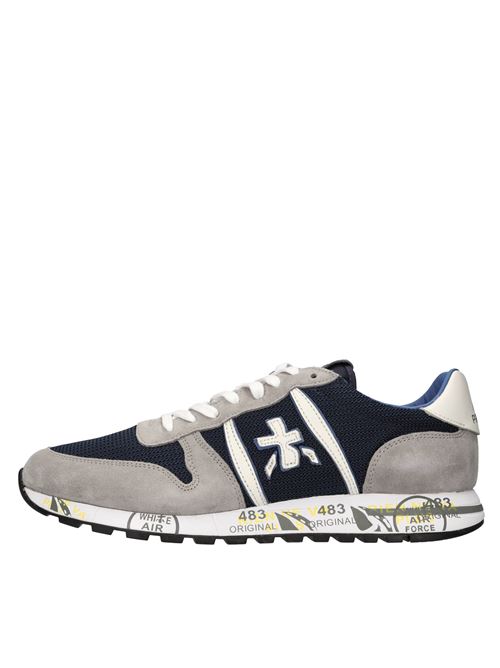 Sneakers in pelle e tessuto PREMIATA | ERIC VAR 6138BLU-GRIGIO-BEIGE